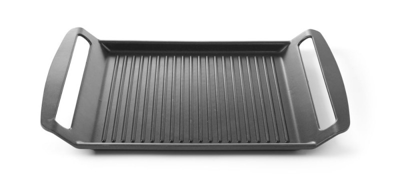 Grillplaat voor inductiekookplaten, HENDI, 390x260x(H)35mm Grillplaat voor inductiekookplaten, HENDI, 390x260x(H)35mm
