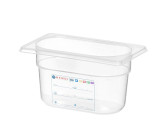 Container GN 1/9, Hendi, GN 1/9, 0,6l, Transparant, 176x108x(h)65mm