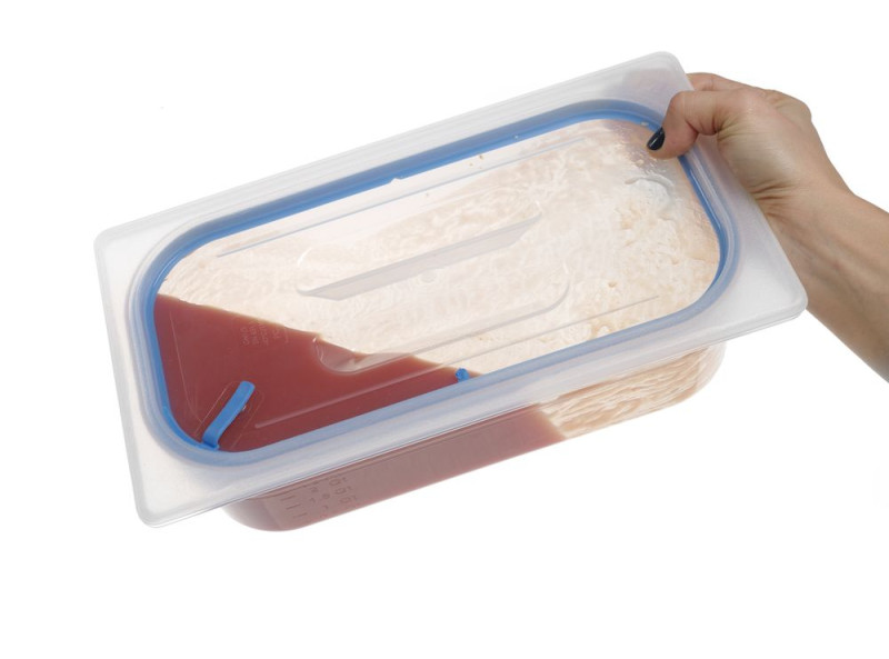 Deksel voor GN containers polypropyleen, HENDI, GN 1/4, Transparant, 265x162mm Deksel voor GN containers polypropyleen, HENDI, GN 1/4, Transparant, 265x162mm