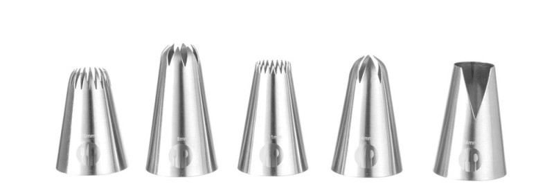 Decoratie spuitmondjes bloemen & blaadjes, HENDI Decoratie spuitmondjes bloemen & blaadjes, HENDI