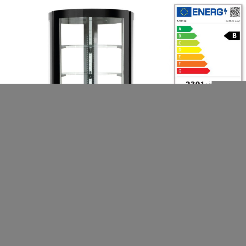 Gebaksvitrine rond , Arktic, 360L, 220-240V/460W, ⌀680x(H)1755mm Gebaksvitrine rond , Arktic, 360L, 220-240V/460W, ⌀680x(H)1755mm
