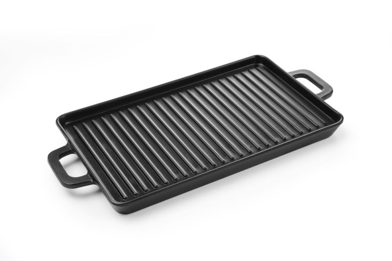 Mini grillpan Little Chef, HENDI, Zwart, 320x162x(H)20mm Mini grillpan Little Chef, HENDI, Zwart, 320x162x(H)20mm