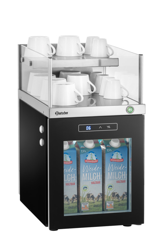 Melkkoelkast-kopjeswarmer-combi Melkkoelkast-kopjeswarmer-combi