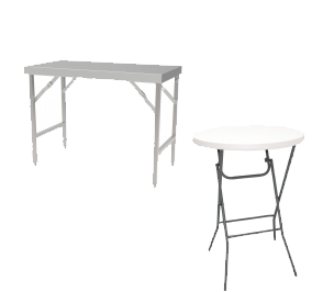 In- en Opklapbare Tafels