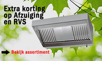 Extra korting op Afzuiging en RVS